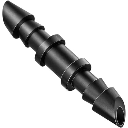 100 Pack Drip Irrigation 1/4" Barbed Coupling Fittings, Drip Line Barbed Coupler Connectors for 1/4 Inch Irrigation Tubing Micro Irrigation Connection Parts for Garden Sprinkler Systems - size: 1/4 Inch Coupling-100P