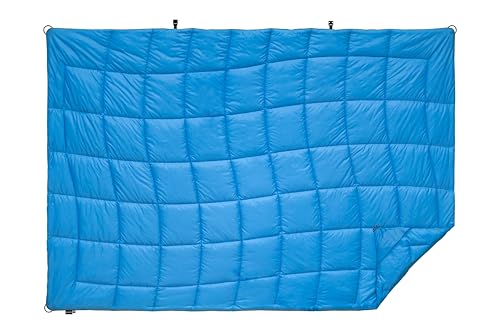 Versatile Packable Outdoor Camping Blanket, Puffy Blanket, Primaloft® Insulation, Warm, Durable, Lightweight, Waterproof, Oversize, Beach, Stadium, and More! 55"x80" (Cendre Blue) - color: Cendre Blue