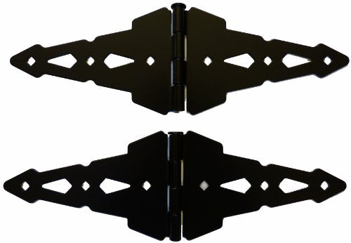 Wood Fence Hinge/Latch Gate Kit Hardware - Single Gate Kit (Wood Gate Hinges and Latch)