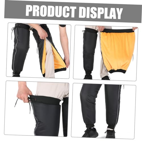 Cabilock Calf Gaiters for Men Women Warm Leg Protectors for Hiking Motorcycle Gear Reflective Material