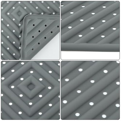 4Pcs Washable Chicken Nesting Box Pads for Laying Eggs, Reusable Bedding Nest Box Liners, Nesting Pads for Chicken Coop, Grey 12''x12''