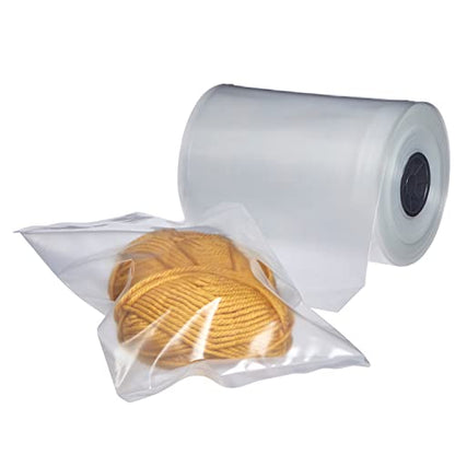 Hudson Exchange 12" x 350', 6 Mil, Poly Tubing Roll, Food Grade LDPE Resin, Custom Length Packaging