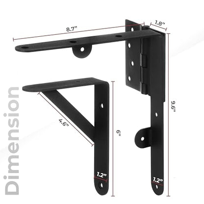 Anti Sag Gate Kit and Gate Latch - Gate Corner Bracket with Gate Hinges Heavy Duty for Wooden Fences-No Sag Gate Corner Brace Bracket for Doors, Driveway, Corral Gates, Wood Windows (Steel) - style: Anti Sag Gate Kit and Gate Latch