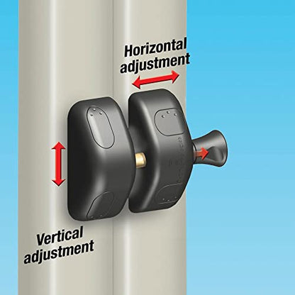 National Hardware MagnaLatch Side Pull Gate Latch N346-203 2-3/4 in Adjustable Heavy Duty Stainless Steel Components Black for Metal Wood Vinyl Fence Gates Pool - size: 2-2/4"