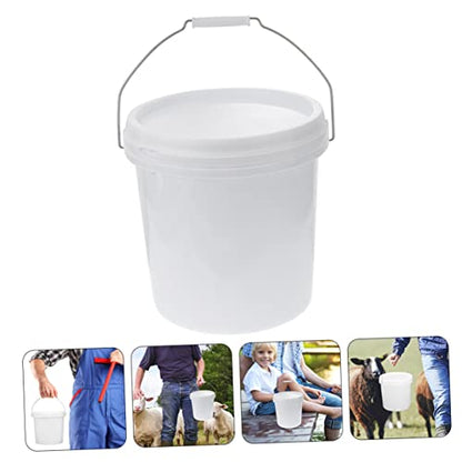 Zerodeko Thickened Airtight Plastic Storage Bucket with Lid Sealed Household Container for Long Term Storage Multi Purpose Pail for Pet Feed Water and Liquid Preservation
