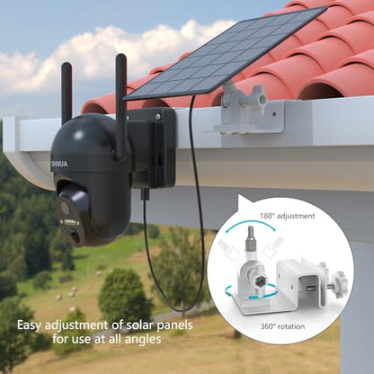 Gutter Mount for SEHMUA RBX-S40/S44/S45/SD22 Solar Outdoor Camera Bracket Compatible with SEHMUA Solar Security Cameras Wireless Outdoor Kit（White）