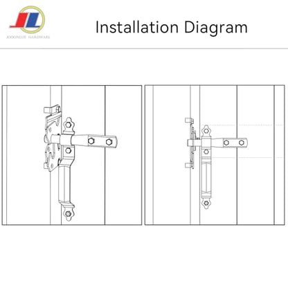 Modern Black Gate Latch Set, Heavy Duty Outdoor Gate Hardware with Latch and Handle, Anti-Rust Coated for Wooden Fence, Garden, Farm & Driveway Gates - size: Modern Door Post
