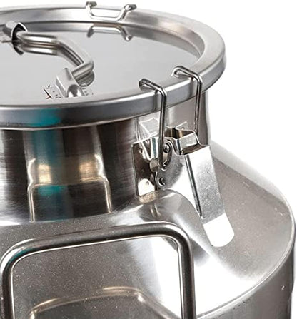 12-60L Milk Can 304 Stainless Steel Milk Transport Can Milk Bucket Wine Pail Barrel Tea Canister Tote Jug with Sealed Lid Heavy Duty Liquid Storage Container,20L,50L(13.16 Gallon)