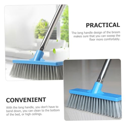 Long Handle Stiff Bristle Floor Scrub Brush Multi-Purpose Kitchen Garage Deck Brush