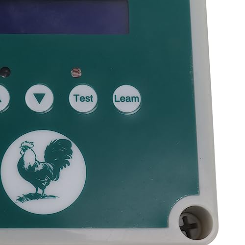 BSTiltion Automatic Chicken Coop Door Controller, Timer Remote Control Light Sensor Poultry House Door Actuator Motor Kit, with LED Display for Chicken Duck Goose (US Plug)