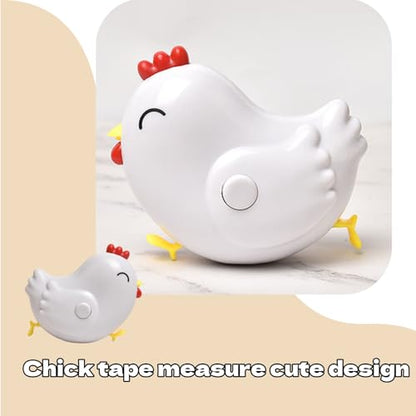 Animal Measuring Tape Chick Shaped Flexible Cute Cartoon Measuring Tape Lightweight Plastic Design for Crafting Sewing and Educational Activities