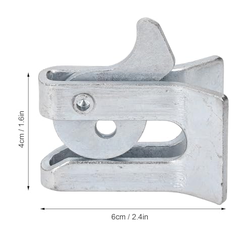 5 Sets Pig Fence Gate Latch,Heavy Duty Galvanized Steel Plate Farm Gate Door Buckle Secure Locking Mechanism for Farrowing Bed Pig Enclosure (Wall Thickness 3.5mm)