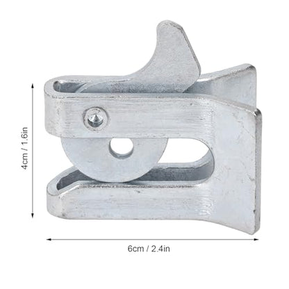 5 Sets Pig Fence Gate Latch,Heavy Duty Galvanized Steel Plate Farm Gate Door Buckle Secure Locking Mechanism for Farrowing Bed Pig Enclosure (Wall Thickness 3.5mm)