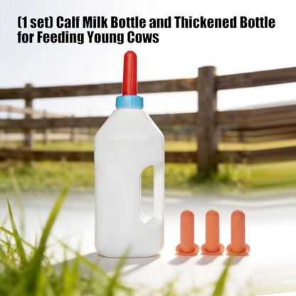Large 2L Livestock Feeding Bottle Silicone Nursing Bottle for Calf Feeding Ergonomic Handle Farm Animal Feeder Safe Livestock Nursing