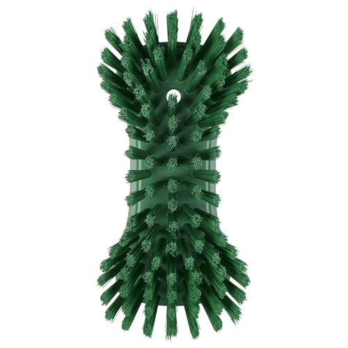 Vikan 38942 Extra Large Hand Brush, Multifunctional, Slip-Resistant Cleaning Tool, Extra Stiff Polypropylene & Polyester Bristle, 9.1", Green - color: Green