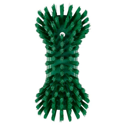 Vikan 38942 Extra Large Hand Brush, Multifunctional, Slip-Resistant Cleaning Tool, Extra Stiff Polypropylene & Polyester Bristle, 9.1", Green - color: Green