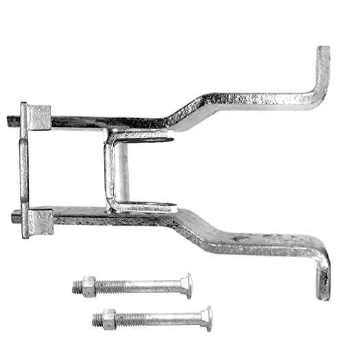 Jake Sales 3 Inch Chain Link Fence Single Gate Fulcrum Latch. Fits 1-5/8inches or 1-7/8inches Gate Frame. Latches to 3inches Post. Galvanized for Corrosion Protection. - size: 3 Inch