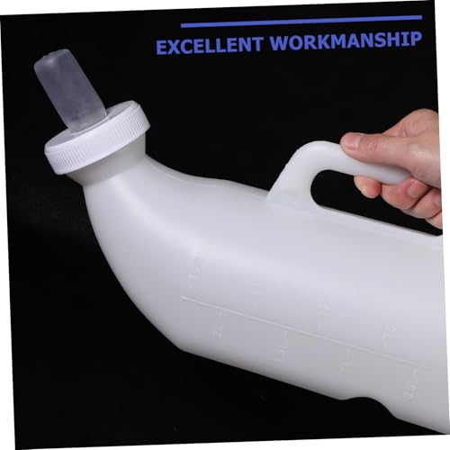 Outanaya 2L Calf Nursing Bottle Set Thickened Livestock Feeding Bottles for Calves Comfortable to Hold Design 2-Pack White Random Color
