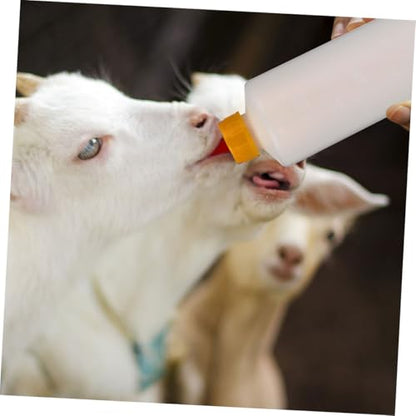 UKCOCO 2Sets Goat Milk Feeding Bottles for Calves and Lambs Capacity Multi Use Farmhouse Milk Bottles Durable Design Easy to Clean for Livestock Feeding