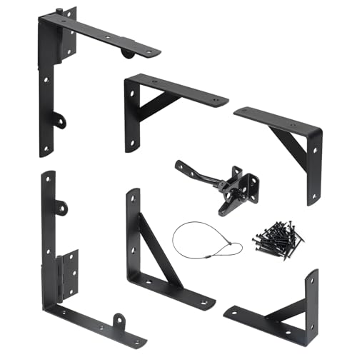 1 Sets Gate Kit Gate Corner Brace Bracket Heavy Duty Anti Sag Gate Frame Kit