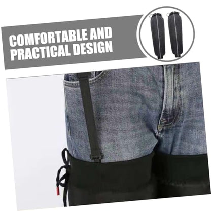 Cabilock Calf Gaiters for Men Women Warm Leg Protectors for Hiking Motorcycle Gear Reflective Material