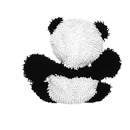 MIGHTY® 2 Pack Microfiber Large Panda Ultra Durable Plush Dog Toy | Multiple Layers & Reinforced Seams , Washable and Floats , Mighty® Construction - color: 2PK Black White Panda