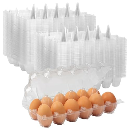 120 Pack Egg Cartons Cheap Bulk 12 Count Egg Containers for Chicken Eggs, One Dozen Empty Egg Cartons for Home Ranch Chicken Farm, Commercial Business Market Display, 2x6 Grids - size: Medium, style: 2x6Grids-120count