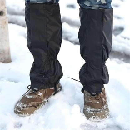 2pairs Travel Leg Warmers Hiking Gaiter Waterproof Legging Shoes Hunt Climbing Camping Winter Tourist Snow Foot Cover