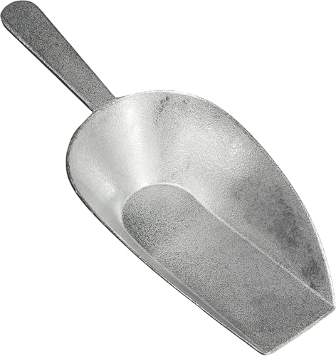 Winco Aluminum Utility Scoop with Flat Bottom, 24-Ounce