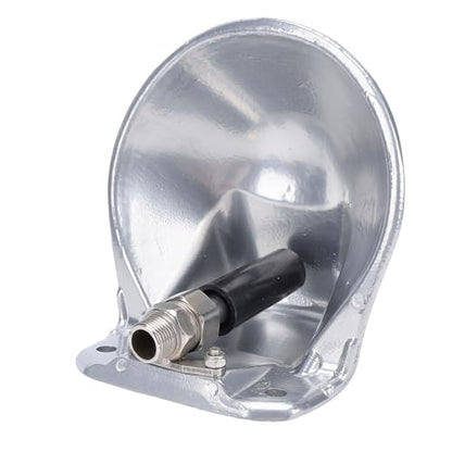 Pssopp Dog Water Bowl Dispenser, Stainless Steel Automatic Livestock Waterer with Float Valve for Cattle Sheep Goats and Pigs