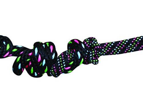 Professional's Choice Equine Rope Halter with 10-Feet Lead - color: Black/Multi, size: One Size