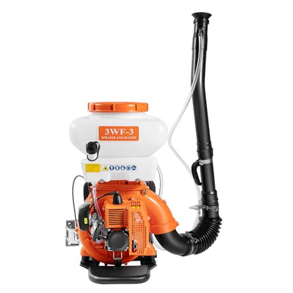 41CC Backpack Fogger Sprayer, 3.7gal Gas Powered Mist Blower 2.13kW Agricultural Mister Duster System with 2-Stroke Motor & Tank for Gardening & Farming 15.4 * 12.8 * 27.6in