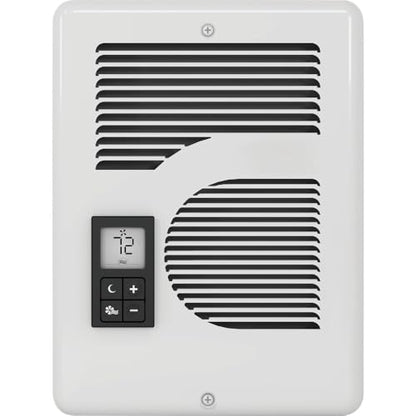 Cadet Energy Plus Wall Heater Complete Unit With Built-in Digital Thermostat (Model: CEC163TW, Part: 65215), 5460/5120/3410 BTU, 240/208/120 Volt, 1600/1500/1000 Watt, White