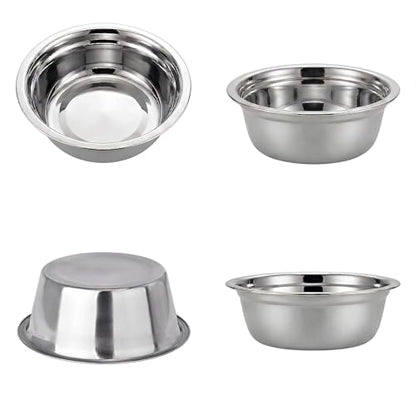 4-Pack Stainless Steel Dog Bowls – 47 Oz Metal Dog Bowls for Large & Medium Dogs, 304 Stainless Steel Dog Bowl, Dishwasher Safe Basic Dog Food Bowls – Stainless Steel Cat Bowls for Kennel