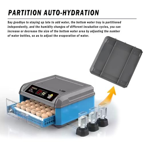 Automatic Egg Incubator For 30 Eggs - Digital Temperature & Humidity Control, 360° View Window, Auto Egg Turner- Commercial & Home Use For Chicken, Duck, Quail Eggs(30) - size: 30