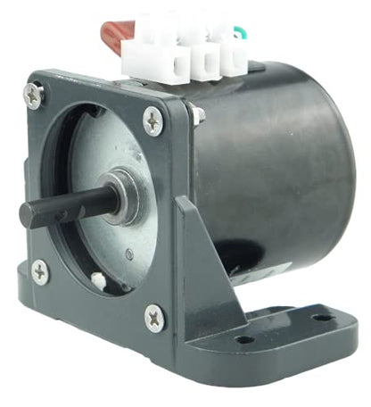 CHANCS Permanent Magnet Synchronous Gear Motor 60KTYZ 110V 80/96r/min CW/CCW with Brakcet and Switch Plug Extension - size: 80/96r/min Motor+Bracket