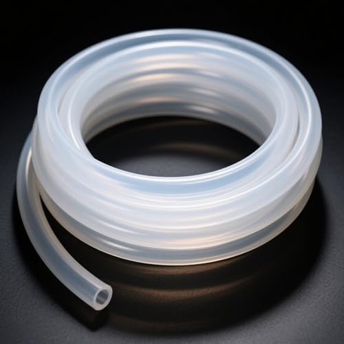Silicone Tubing 1/8"ID X 1/4"OD - 25FT Length Food Grade Silicon Tube Flexible High Temp Pure Silicone Hose for Home Brewing Wine Making - size: 25FT, style: 1/8"IDx1/4"OD