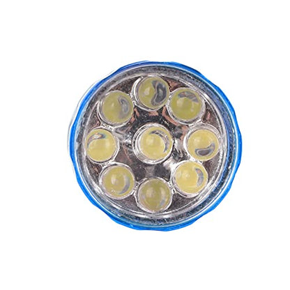 SUNGOOYUE Egg Candler Tester, Metal and Plastic LED Cool Light Egg Tester, Detachable Cone Spot Light, Battery Powered for Quail Duck Goose Chicken Eggs, Incubator Use (Blue) - color: Blue