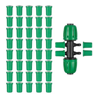 1/4 Barb Connector Plug Cap, Rubber Plug Fitting for 1/4 Hose Irrigation System(40PCS/Pack) - size: 1/4 inch Barb Plug Cap