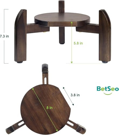 2 Pack Drink Dispenser Stand Adjustable Width from 8" to 11.2" Wide - Beverage Jar and Water Plastic Jug Holder - to Plant Flower Pots - Adjustable up to11.2-inch Wide (For 5-Gal Jug 8"-11.2") - Walnut Color - color: Width: For 8-11.2" Dispenser-Walnut Co
