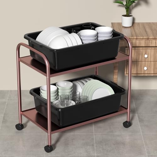 Xyskin 12-Pk Plastic Storage Bin, Bus Utility Tub, Heavy Duty Commercial Dishwashing Box for Restaurant Kitchen Organization and Storage, 13L, Black - size: 13L-12 Packs