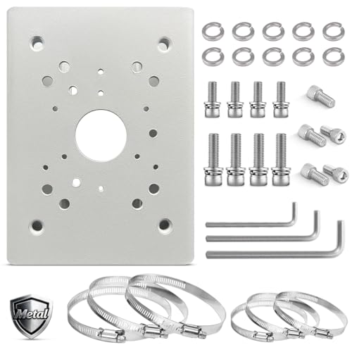 Universal Security Camera Mount Wall Mounting Brackets,Vertical Pole Mount Adapter Bracket for CCTV Camera Pole Clamp Solar Panel Clamps Outdoor Video Surveillance - size: Pole Strap Mount Bracket 4