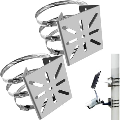Stainless Steel Surveillance Camera Mounting Bracket, Pole Bracket, Camera Housing Bracket, No Drilling Required, Adjustable, Easy Installation, Surveillance Camera, Cylindrical Bracket (304-2) - color: 304-2
