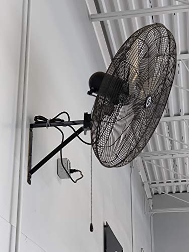 TPI Corporation CACU-24-W Commercial Circulator, Wall Mount Fan - Single Phase 120 Volt, Aluminum Blade Ventilation Fan. Commercial Wall Fans - size: 24”, style: Wall