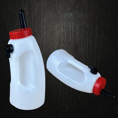 Calf Feeding Bottle Capacity Milk Feeders with Handle and Silicone Nipple for Easy Nursing Holders with Ergonomic Handle and Silicone Nipple for Feeding