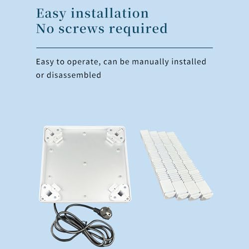 Chicken Brooder Heater for Chicks 12” x 12” for 20 Chicks Chicken Brooder with Adjustable Height Brooder Plate
