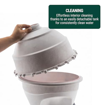 Hatching Time Automatic Poultry Drinker 6 Gallon 22.7 L – Gravity-Fed Chicken Waterer for Coop – UV-Stabilized Plastic Chicken Water Feeder – Easy-Clean, Top-Fill Water Dispenser for Chickens & Ducks