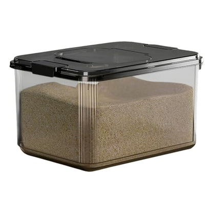 Airtight Dog Food Container – Stackable Pet Treat and Food Storage Bin with Lid, Heavy Duty Durable Bucket, Farmhouse Design | Ideal for Kitchen Pantry, Outdoor Feeding, and Pet Foods Preservation - color: Blacks