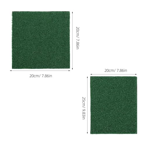 2pcs Washable Chicken Coop Bedding Reusable Nesting Pads for Laying Hens Artificial Grass Nesting Mat Cuttable Box Liners for Hen House