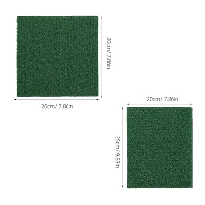 2pcs Washable Chicken Coop Bedding Reusable Nesting Pads for Laying Hens Artificial Grass Nesting Mat Cuttable Box Liners for Hen House